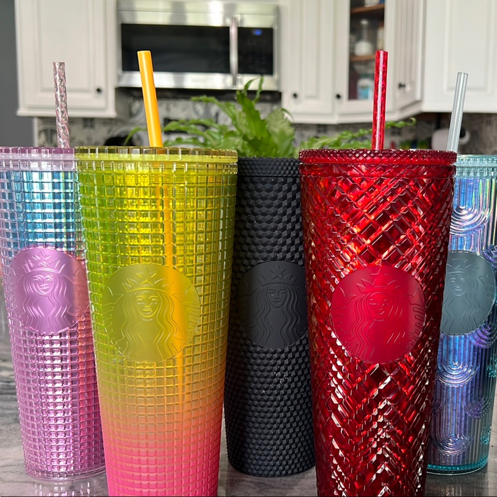 Starbucks Tumbler Set - Black, Pink, and Multicolor